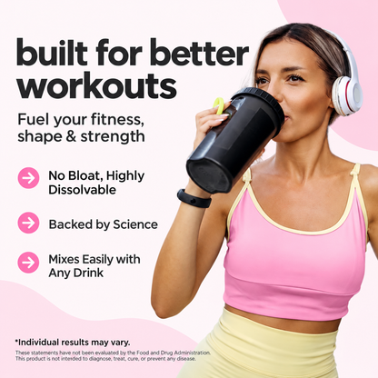 Support Stronger Workouts with Creatine + Collagen